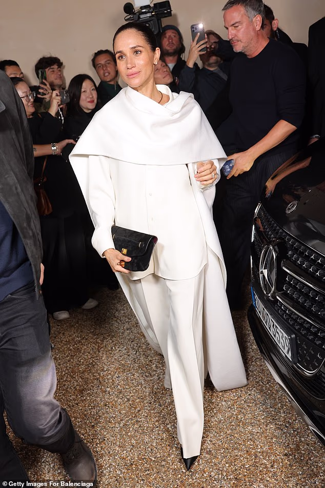 Meghan Markle was a surprise guest at Paris Fashion Week, attending the Balenciaga runway show on October 4