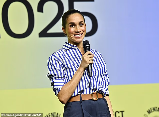 Meghan speaks at Project Healthy Minds' World Mental Health Day Festival on Friday last week