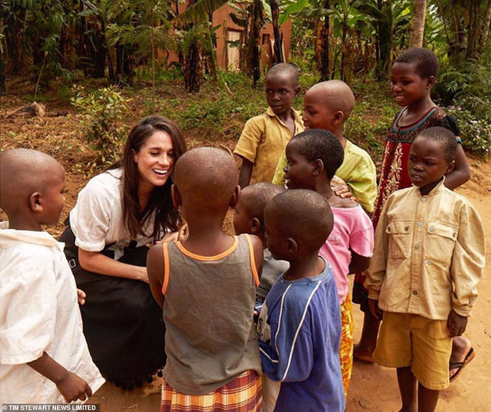 But her future in the world of fashion seems to be rather unclear, with publicity expert Natalie Trice telling the Mail that she believes it us unlikely the Duchess would become the 'face' of any fashion label in the near future. 'Meghan's value and overall positioning is somewhat disjointed at the moment and where she really fits between fashion weeks and jam making is hard to tell,' Trice said of any future luxury brand deals. 'A brand like Dior or Armani want to be seen by global figures who embody substance and sophistication, so while she can check into red-carpet glamour in demand, the more Gap mom is also out there,' she explained. As Meghan attempts to rebrand her image following Megxit, perhaps her ongoing choice to loan designer items represents a deliberate shift in her transforming both her public image, alongside how she is perceived in the world of fashion.