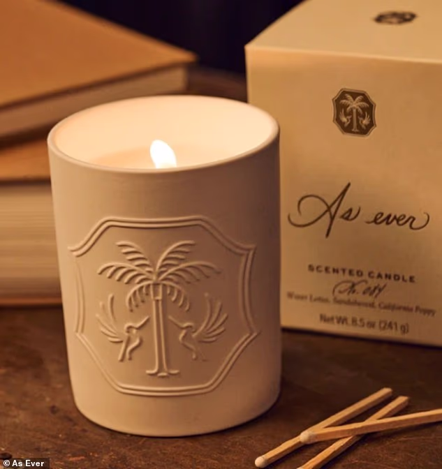 Signature Candle No. 519 (pictured) is priced at $64 and scented with Moroccan mint, cardamom and tea leaves