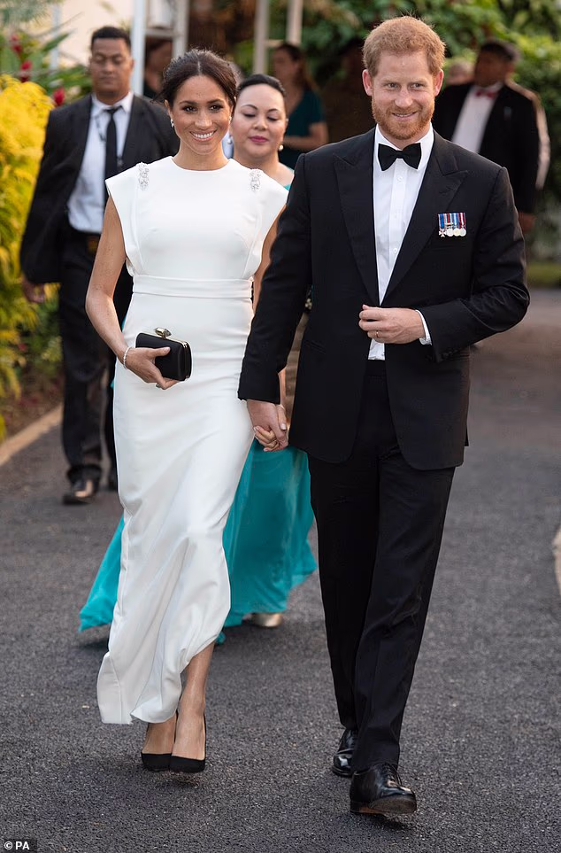 Whether it was during the early years of their relationship, as Meghan learnt the royal ropes, or after Megxit - the Duke and Duchess of Sussex's matching looks that might highlight more than just a couple perfectly in step