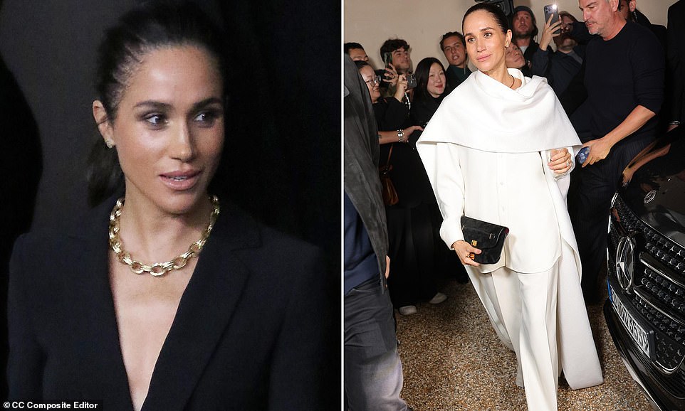 Meghan Markle might be having some trouble when it comes to finding 'where she really fits,' according to experts - as she attempts to juggle her As Ever lifestyle venture, public speaking engagements and her aspirations in the fashion world. Over the past month, Meghan has been seen out and about in both New York City and Paris Fashion Week , hobnobbing with the best of them as she made the rounds after the summer premiere of the second season of her Netflix show, With Love, Meghan.