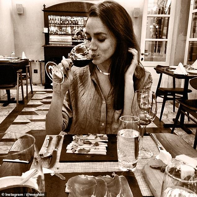 Meghan Markle made a subtle reference to her old lifestyle blog The Tig as she shared a behind-the-scenes glimpse at her Netflix show yesterday. Pictured on her blog previously