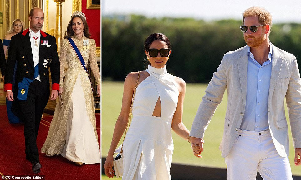 Ever since Meghan accused unnamed senior members of the Royal Family of racism in her interview with Oprah Winfrey in 2021 and Prince Harry traduced his brother and sister-in-law two years later in his tawdry memoir Spare, the Prince and Princess of Wales have bitten their tongues. The only hint of a public reaction was when a reporter shouted a question to Prince William a few days later, referring to that Oprah sofa chat. ‘We’re very much not a racist family,’ the future king responded with clear anger in his voice.