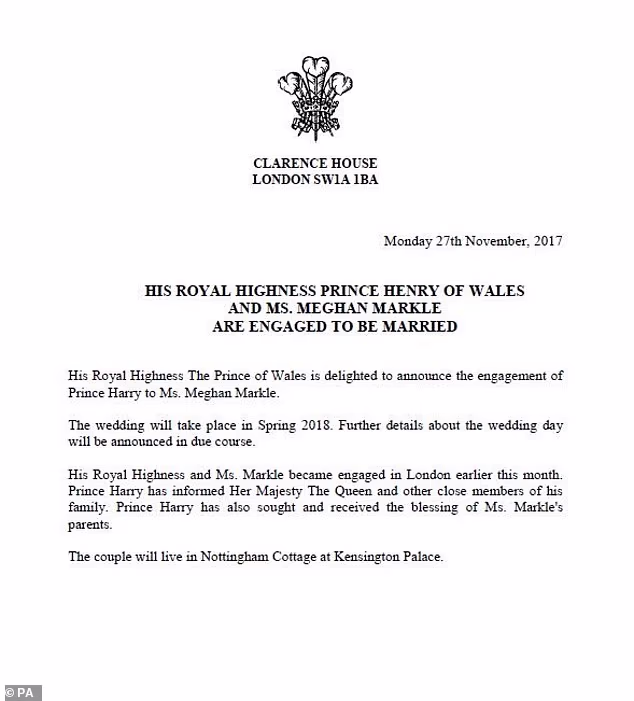 On November 27, the news of their engagement broke to the world - Britain's most eligible bachelor was officially off the market and a royal wedding was soon to be held