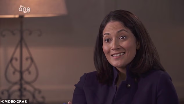 Since quitting life as a senior royal, Meghan has also spoken negatively about the interview, claiming that it was all 'rehearsed', likening it to an 'orchestrated reality show'. The BBC's Mishal Husain (pictured) firmly refuted such claims, responding: 'recollections may vary'