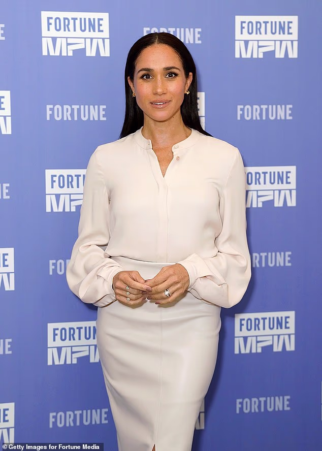 Meghan pictured at the Fortune Most Powerful Women Summit 2025 in Washington DC