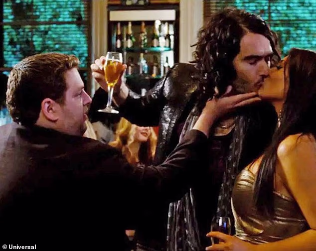 Meghan Markle played Tatiana in comedy Get Him To The Greek, in which she's seen kissing comedian Russell Brand