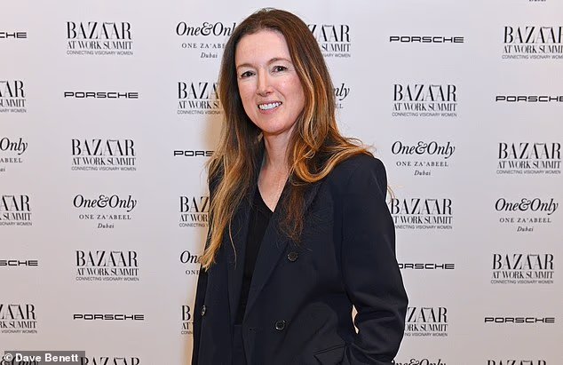 Scobie and Durand said that the designer (pictured) undertook a number of fittings herself in a secure room at Cliveden House. Devised by Meghan's personal assistant, Melissa Toubati, and aide Jason Knauf, they even 'involved several protection officers and a man-made tunnel'
