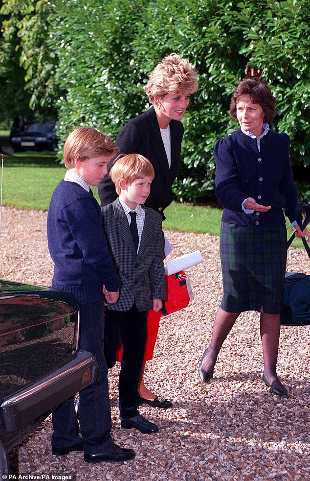 Prince Harry arrives with his parents to start at Ludgrove School in 1992