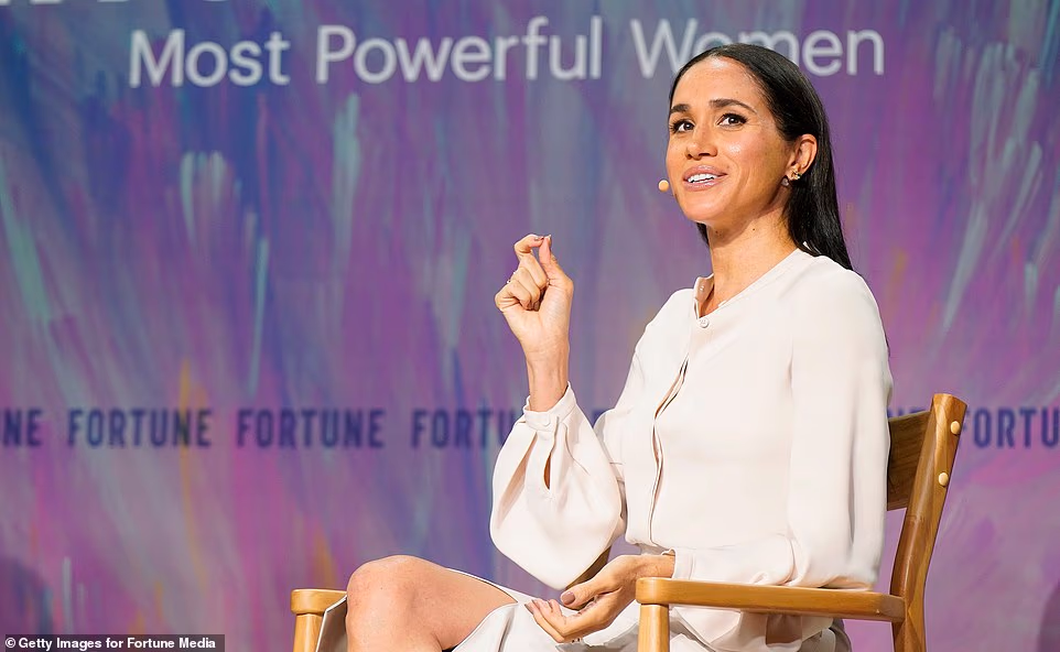 Calling the £1,000-a-night establishment the see-and-be-seen spot for Hollywood dealmaking and politicking', the journalist writes: 'We are ushered to a circular table in the corner of the garden, a prime seat where we can see the other diners and they can see the three of us. (The Sussexes¿ chief communications officer sits between us.).' Friends are also called upon for quotes. As well as Serena Williams's praise for her 'smart friend, she adds: 'I feel like no matter what, I can always learn from her'. Former model Kelly Zajfen says: 'There¿s not a day that goes by that she hasn¿t checked in or I haven¿t checked in. 'Someone can show up in a time of need or grief. And often they don¿t stay or they¿re only here for a short amount of time. But Meghan just always made herself available to all of us.'
