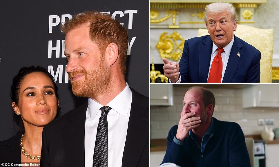 The world has gone 'mad' after 'the ultimate irony' of Harry and Meghan winning 'Humanitarians of the Year' in the US last night as Trump was snubbed by Nobel and William 'moved the nation' with his tears over suicide, critics declared today. The Duke and Duchess of Sussex received a standing ovation at a gala in New York run by Project Healthy Minds - a charity the couple have supported since Megxit through Archewell and Meghan's Spotify podcast flop Archetypes. Meghan was praised as 'a mother, wife, entrepreneur, and philanthropist' as she received the award. Harry's work with mental health companies and his controversial 2021 memoir Spare were listed among his achievements.