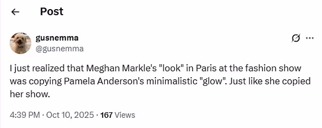 Reacting to Meghan's minimalist cover image for Harper's Bazaar, some people suggested the Duchess is firmly in her 'Pamela Anderson era'