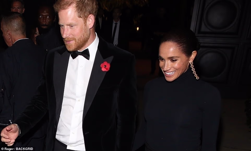 The Duchess then glances coyly in his direction before laughing and looking away. In other unseen footage, she is seen joyfully hugging Harper's Bazaar's editor-in-chief Samira Nasr. The Canadian is the first black woman to hold the position at Harper's Bazaar and was previously the executive fashion director at Vanity Fair. Ms Nasr reposted the behind-the-scenes footage on her own Instagram account, captioning it 'This lady!!' with a heart emoji. She added: 'My endless gratitude to everyone who was on set.' The As Ever founder spoke in her Harper's Bazaar interview about how she was first drawn to her husband, Prince Harry, 41, for his 'childlike wonder and playfulness' after they met in 2016.