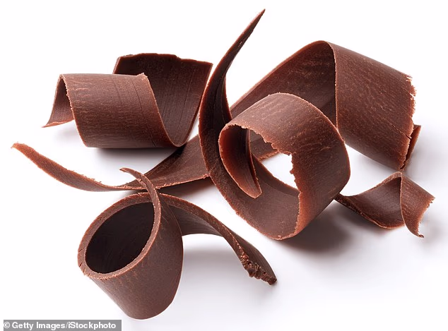 When it comes to dessert, Ms Peacock like to slice up mango, arrange it on a platter, drizzle with passionfruit seeds and then heavily shave dark chocolate over the top