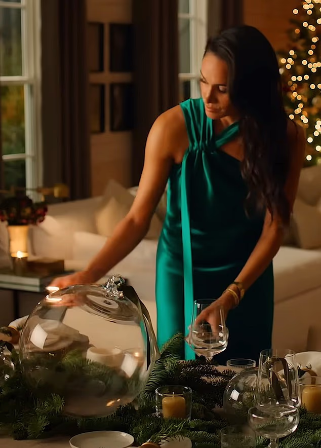 A standout moment came courtesy of a satin gown by Galvan - an elegant design that may have looked familiar since Meghan first it for Variety's October 2022 issue