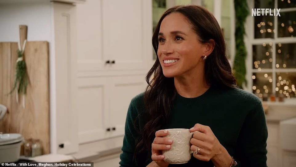 The Duchess of Sussex has given fans a glimpse into her Thanksgiving preparations by releasing a video of herself seasoning a turkey. Meghan Markle, 44, took to Instagram to share a short video captioned 'Let the game begin. Get It? #mom joke' as she mixed an array of seasonings into a bowl. In the speedy video, the actress could be seen rubbing the mixture onto the raw bird before popping it into the oven. However, there was no butter in sight.