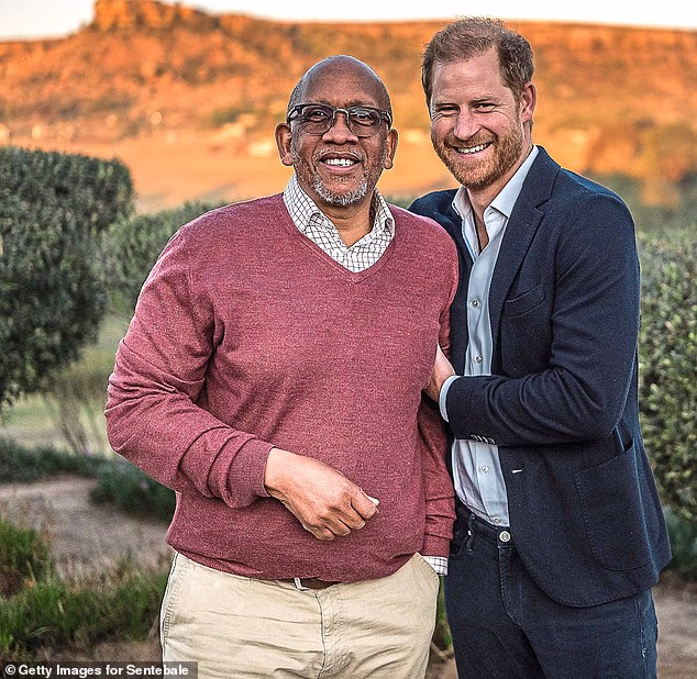 Prince Harry left the charity as a patron with his co-founder Prince Seeiso of Lesotho (pictured)