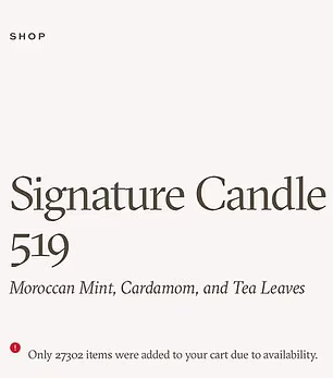 Less so was the 519 candle, named after her wedding date to Harry, May 19