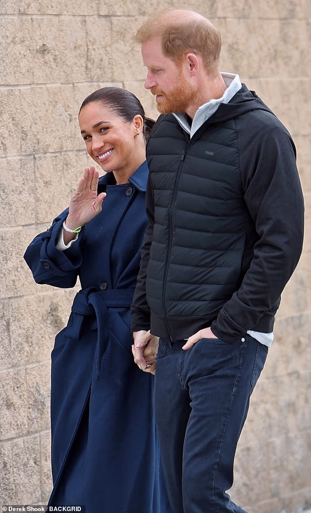 Meghan Markle showed off a laid back new look - as she swapped out her usual impressive £236,000 jewellery stack with a friendship bracelet to attend the screening of her movie about the Girl Scouts at Sundance