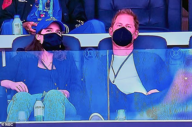 Eugenie and Harry were pictured attending the Super Bowl together in February 2022