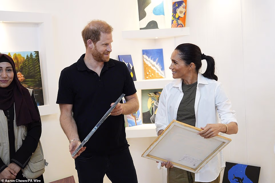 Their trip - which Buckingham Palace officials are understood to have been informed of in advance - comes just a fortnight after William's diplomatic visit to Saudi Arabia . Harry's estranged brother and sister-in-law Kate already have close ties with Jordan, and were surprise guests at the royal wedding of its Crown Prince in 2023. The Waleses watched Crown Prince Al Hussein bin Abdullah II marry his Saudi Arabian bride Rajwa Alseif at an Islamic marriage ceremony known as a 'katb ktab'. Kate's family lived in Amman for a period in the mid-1980s when she was young girl and the couple enjoyed a 2021 holiday in the Middle East country with their children.