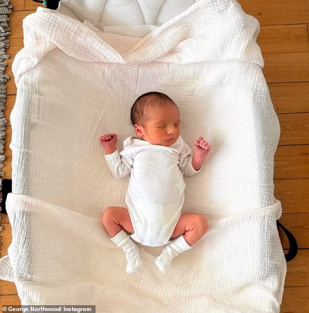 George shared a sweet photo of his adorable son