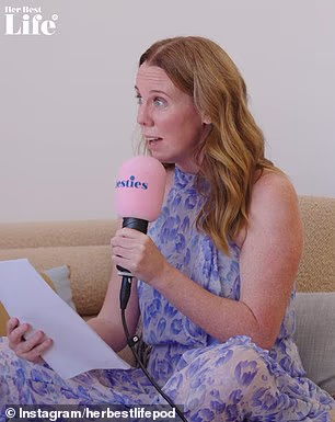 Pictured: Gemma speaking on Her Best Life podcast