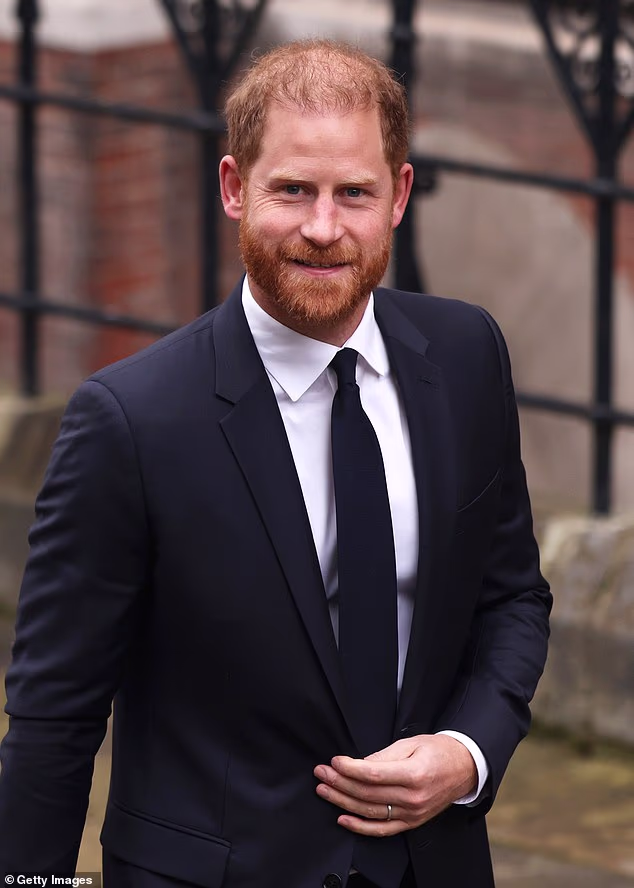 Prince Harry is pictured arriving at the Royal Courts of Justice in central London on January 19