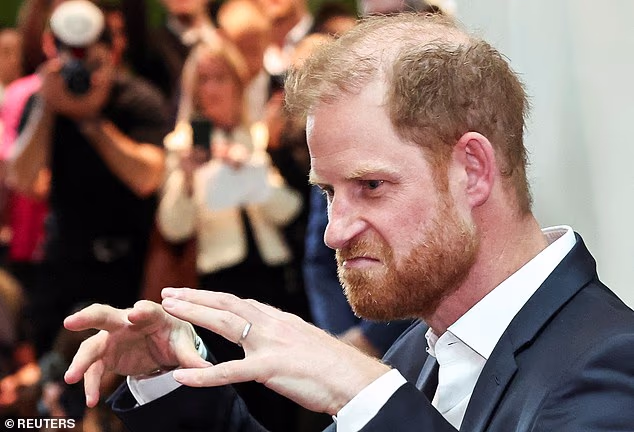 Harry played to the crowd during the Melbourne visit