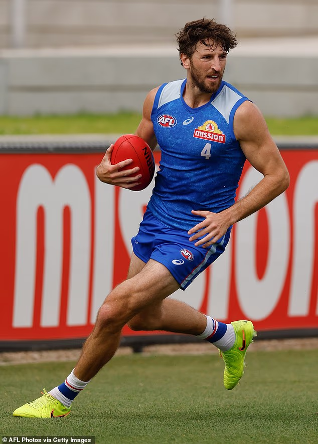 The club's headquarters at Whitten Oval (pictured) is far from the most glamorous facility in the AFL, and the club's CEO has admitted the team was in 'disbelief' when they learned about the high-profile visit