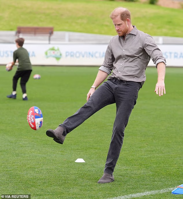 Prince Harry is also scheduled to attend the NSW Waratahs vs Pasifika Moana rugby union clash at Sydney's Allianz Stadium on Friday night