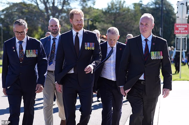 Harry is expected to attend the daily Last Post ceremony at the memorial before delivering a keynote address to the Invictus Australia