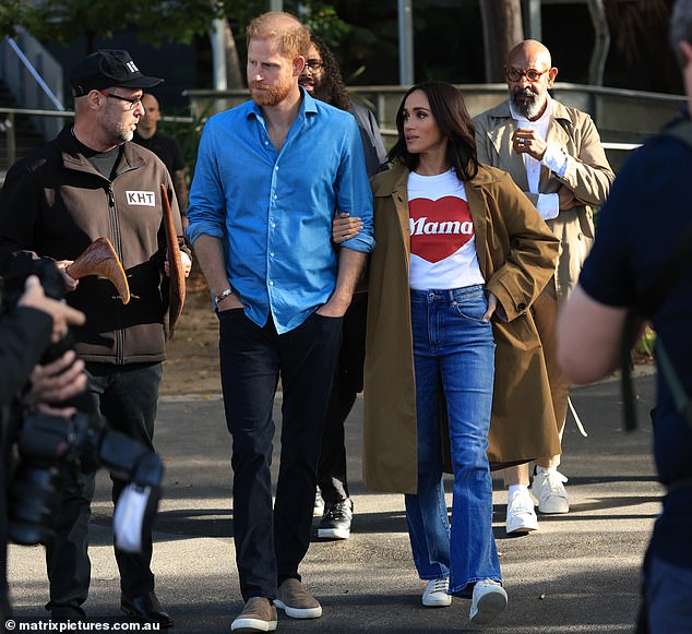 16 APRIL 2026 MELBOURNE AUWWW.MATRIXPICTURES.COM.AUNON EXCLUSIVE PICTURESThe Duke and Duchess of Sussex pictured on the Scar Tree Walk from Federation Square to Yarra Park. NOTE: The caption above is the photographer's impression only and may or may not be factual. It is the responsibility of the end user, publisher or licensee to verify the data before publication. All editorial images subject to the following: For editorial use only. Additional clearance required for commercial, wireless, internet or promotional use.Images may not be altered or modified. Matrix Media Group makes no representations or warranties regarding names, trademarks or logos appearing in the images.DISCLAIMER: To the maximum extent permitted by law, we make no representations or warranties about our Content, including (without limitation) that:They are complete, accurate, reliable, up-to-date and suitable for any particular purpose.RIGHTS MANAGED - EDITORIAL USE ONLY - STRICT ENFORCEMENT© MATRIX MEDIA GROUP 20