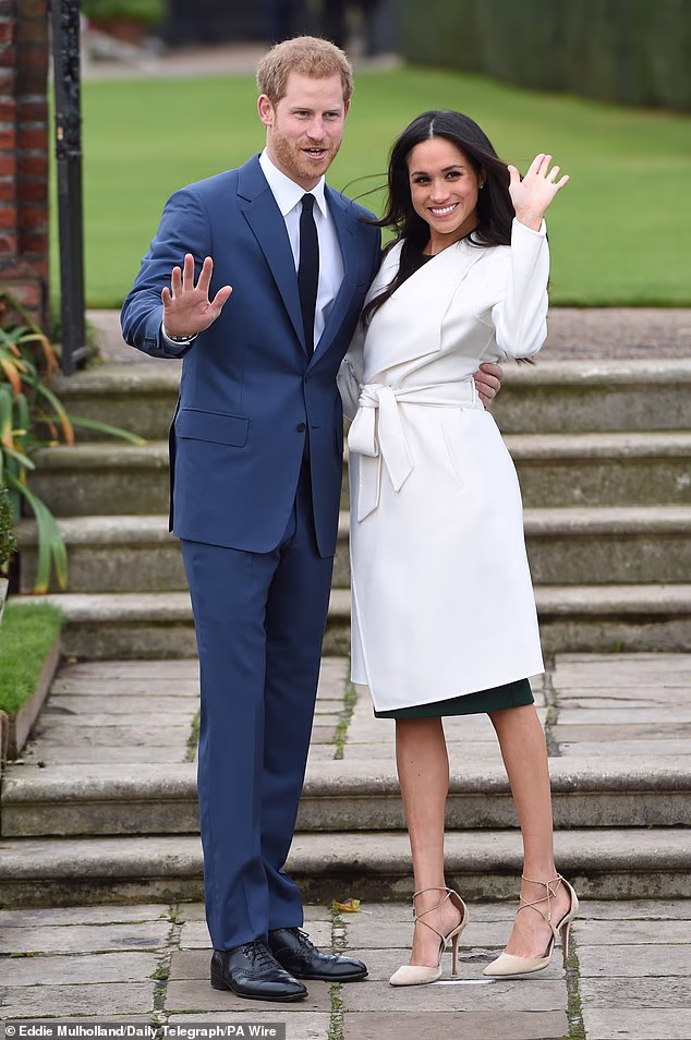 Despite royal protocol, Meghan was photographed several times with bare legs during her time in the UK, including in her engagement picture with Prince Harry released in 2017