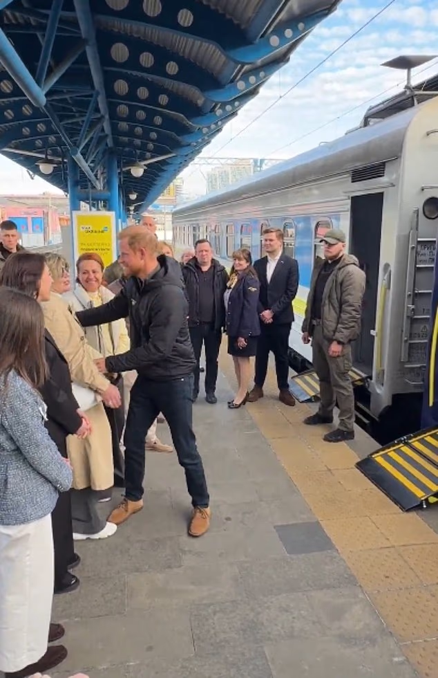 It is Harry's second visit to Kyiv and third to Ukraine since war with Russia began