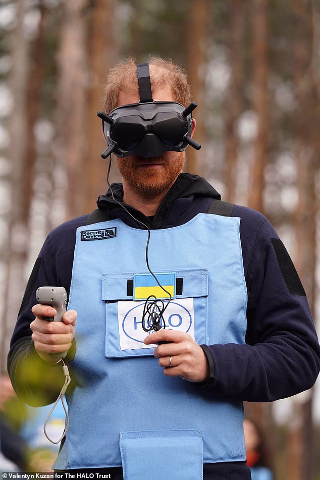 He had secretly arrived in Kyiv by train on Thursday morning after last week's pseudo-royal tour of Australia with wife Meghan