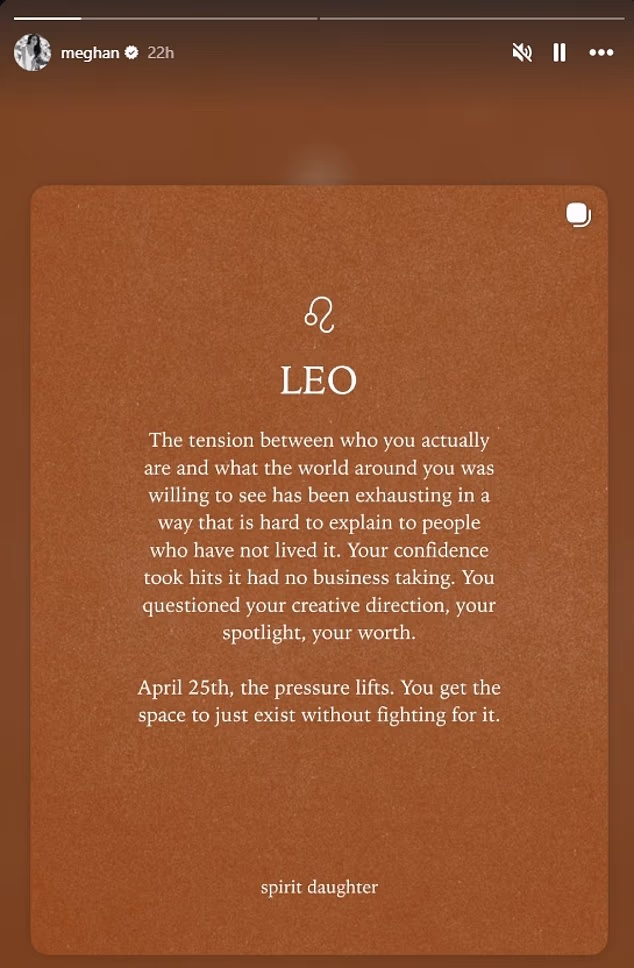 She also posted an explanation of the challenges Leos have faced