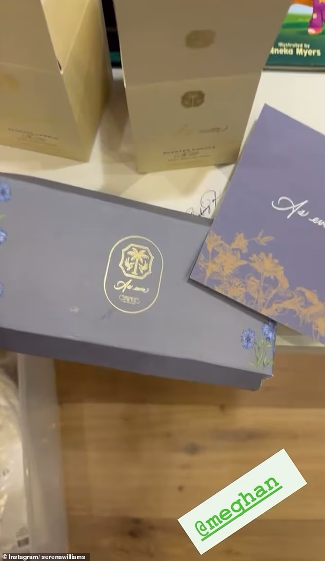 Before showing Meghan's As Ever sweet treats, the athlete told her followers that she 'doesn't like chocolate'