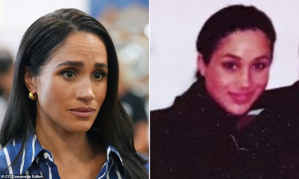 Meghan Markle has flown alone across the United States to support her godson on the day of his First Communion - but an image of her in her pew has been mysteriously deleted, the Daily Mail can reveal today. The Duchess of Sussex was seen smiling as a group of children processed down the aisle of the Holy Name Cathedral in Chicago on Saturday. A Sussex source told People , long the Sussexes' favoured media outlet in the US, that Meghan's godson is the child of an old friend from her alma mater Northwestern University. The insider said that the Duchess was like any other member of the congregation - apart from her personal bodyguard.