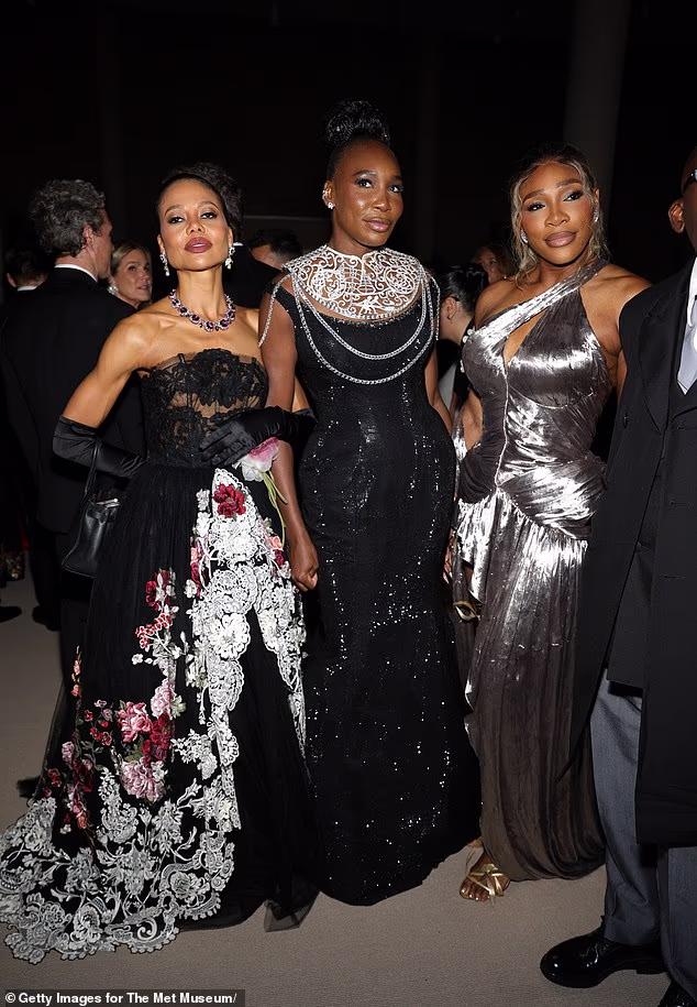 Emma Thynn, Marchioness of Bath, Venus Williams and Serena Williams attend the 2026 Met Gala