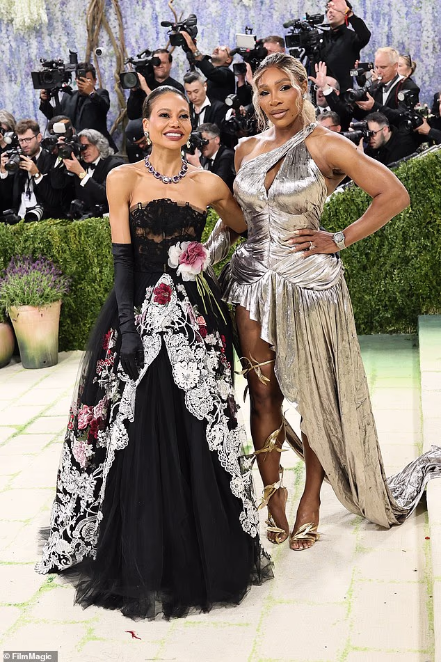 Their appearance together (pictured on Monday night) came after Serena stepped out with the marchioness on Saturday night at Jeff Bezos and Lauren Sanchez's star-studded pre-Met Gala celebration in New York