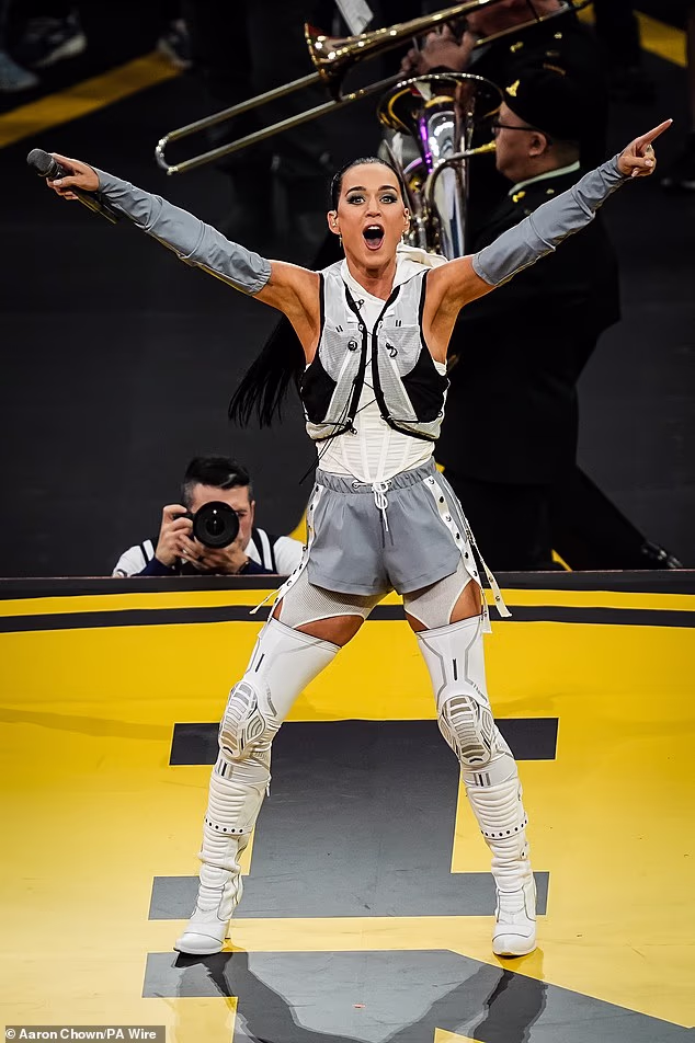 Katy Perry performing during the opening ceremony of the 2025 Invictus Games in Vancouver, Canada