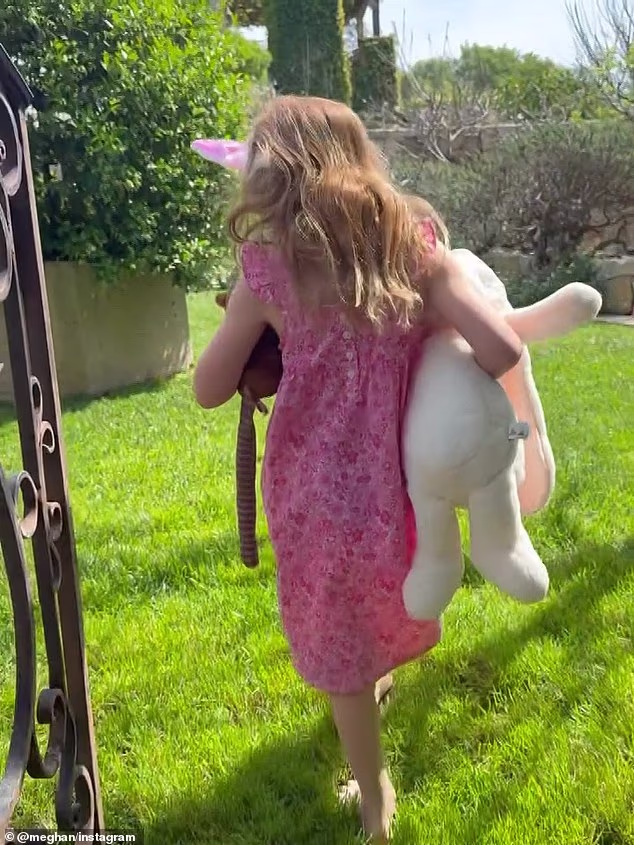 Earlier this year, Meghan shared photographs of Lilibet and Prince Archie enjoying an Easter egg hunt, prompting fans to identify Lili's Good Night nightgown from American children's brand Janie and Jack