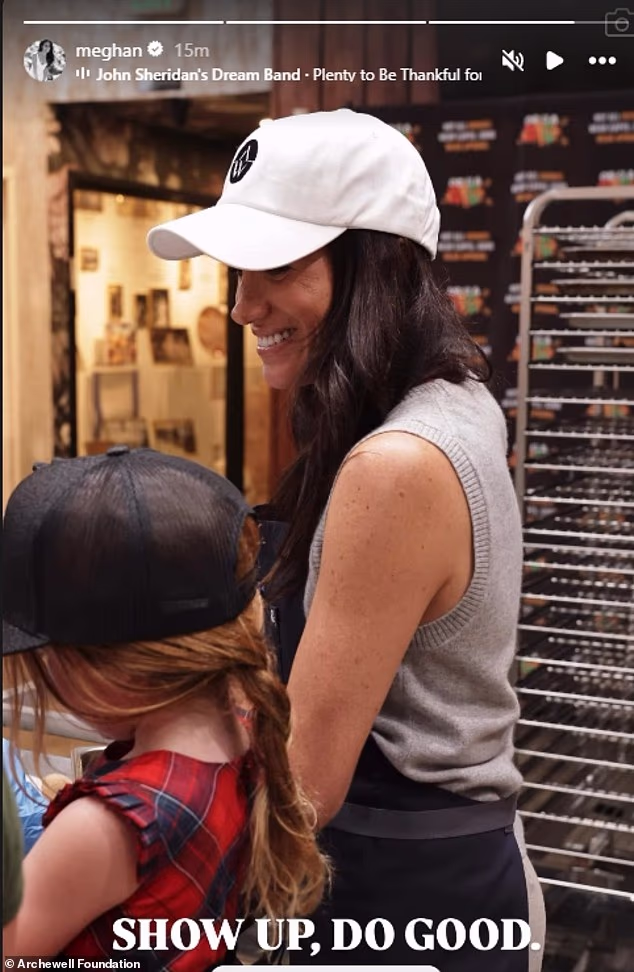 When Lilibet attended a Thanksgiving charity visit in Los Angeles last November, she wore a festive red tartan dress from sustainable children's label Hope & Henry