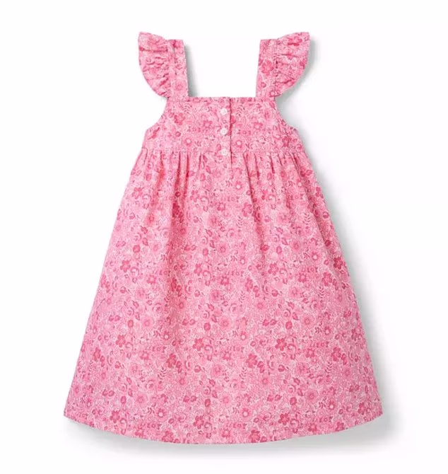 The £39 design, featuring a pink ditsy floral print and delicate ruffle detailing, quickly sold out after the images were published