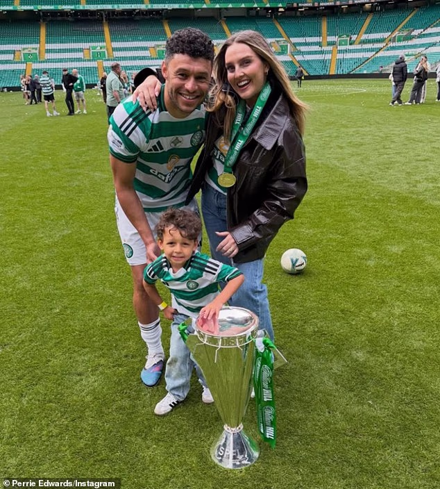 Perrie also shared the hilarious reaction her son Axel had when she and Alex discovered the baby's gender, saying he 'had a breakdown' over the fact that he wasn't getting a little brother
