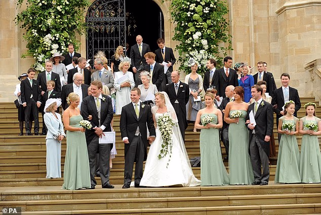 Pictured: Autumn and Peter's wedding day. In 2020, the couple announced their separation was 'sad but amicable' and said it was 'the best course of action for their two children and ongoing friendship'. Their divorce was finalised in 2021.