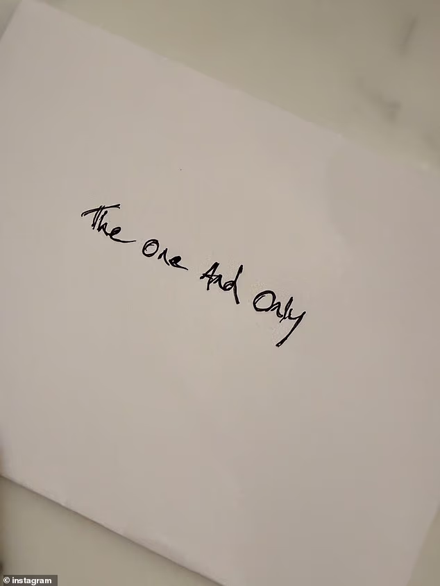 A letter to Meghan from Prince Harry addressed to 'the one and only'