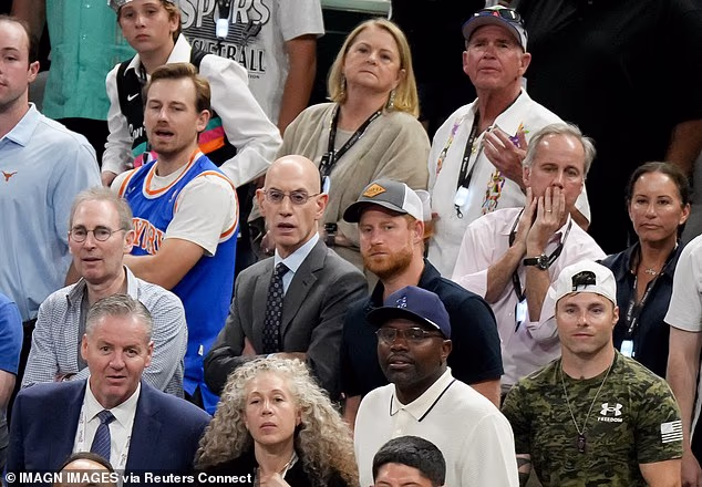 Harry was reportedly invited by the commissioner, as he was in San Antonio for the Warrior Games